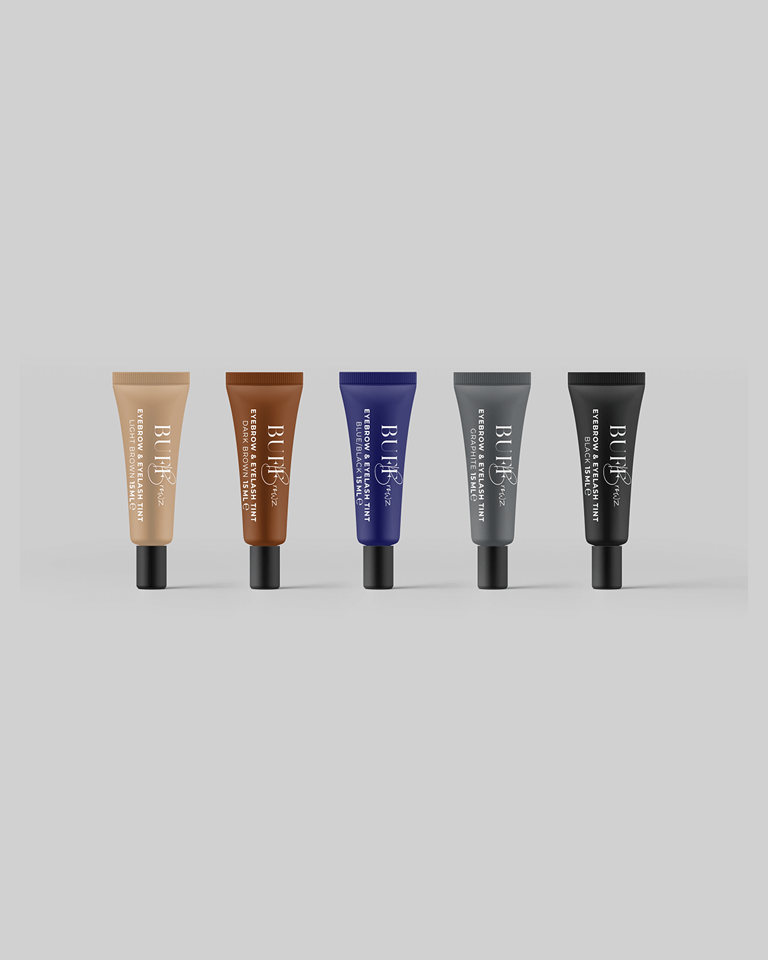Tinte para cejas y pestañas - Set completo - 5 x 15 ml